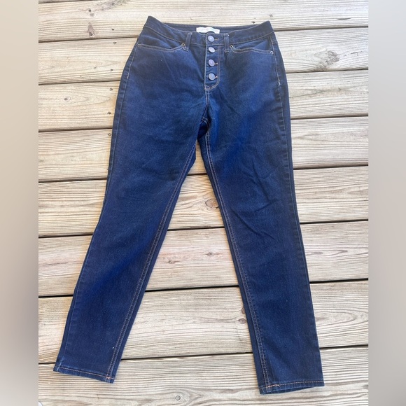 No Boundaries Blue Skinny Jeans High-Waisted - Picture 1 of 9